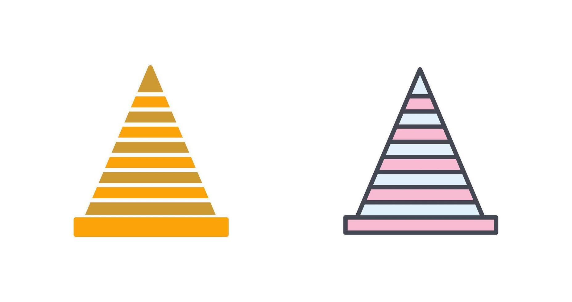Traffic Cone Icon Design vector