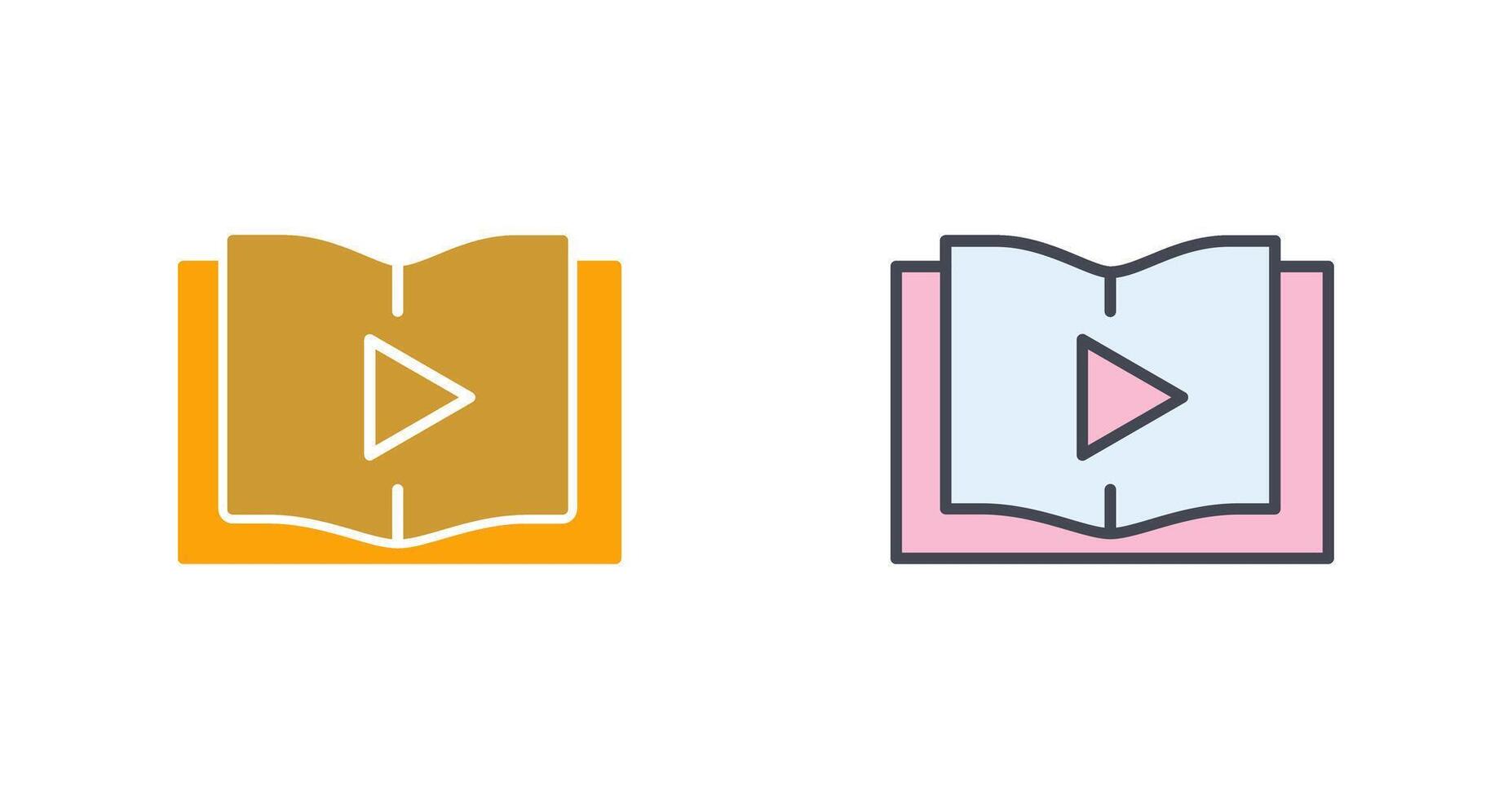 Online Learning Icon Design vector