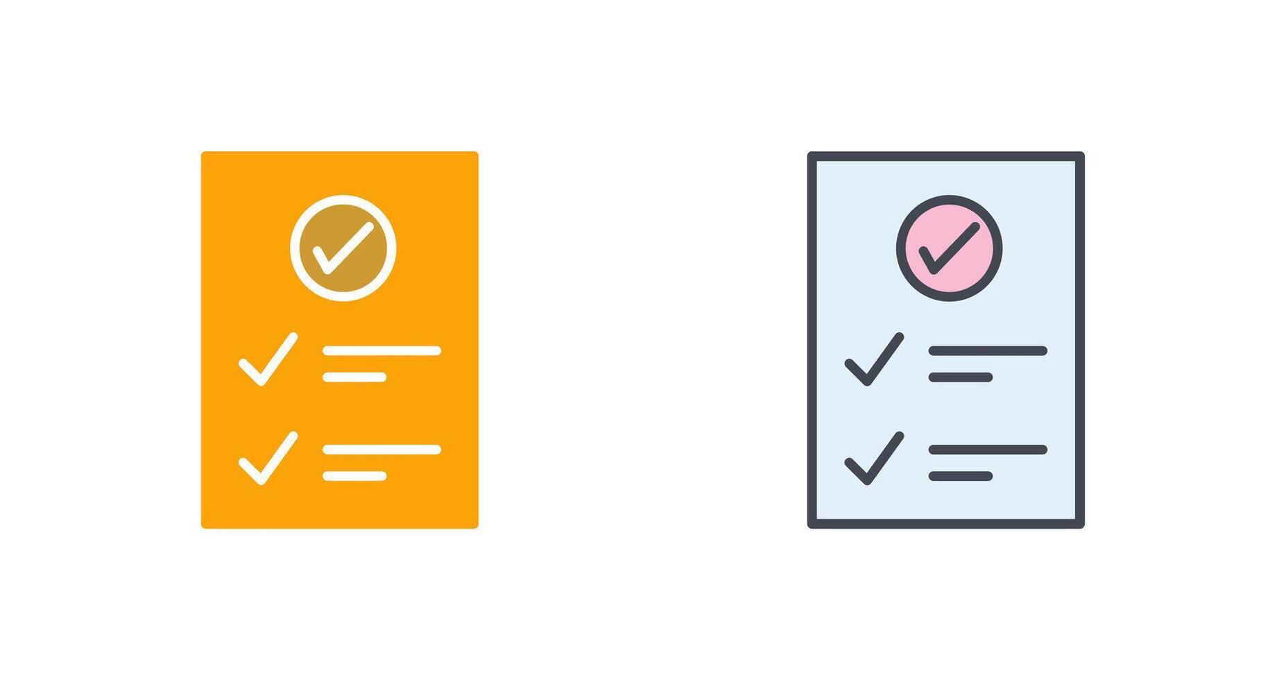 Check Up List Icon Design vector