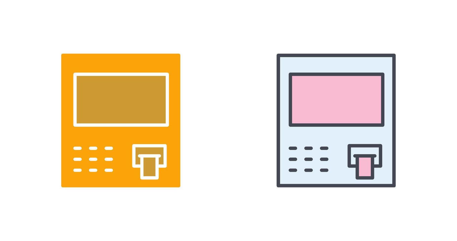 ATM Icon Design vector