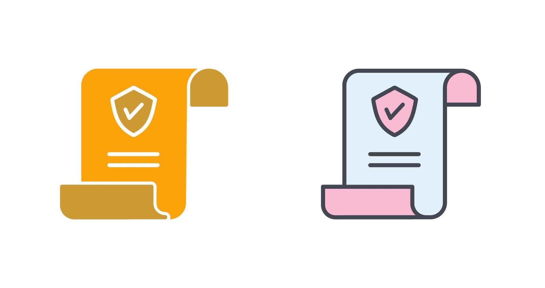 Insurance Policy Icon Design vector