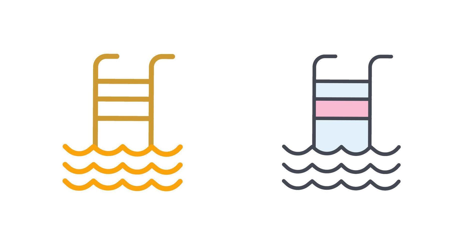 Swimming Pool Icon Design vector