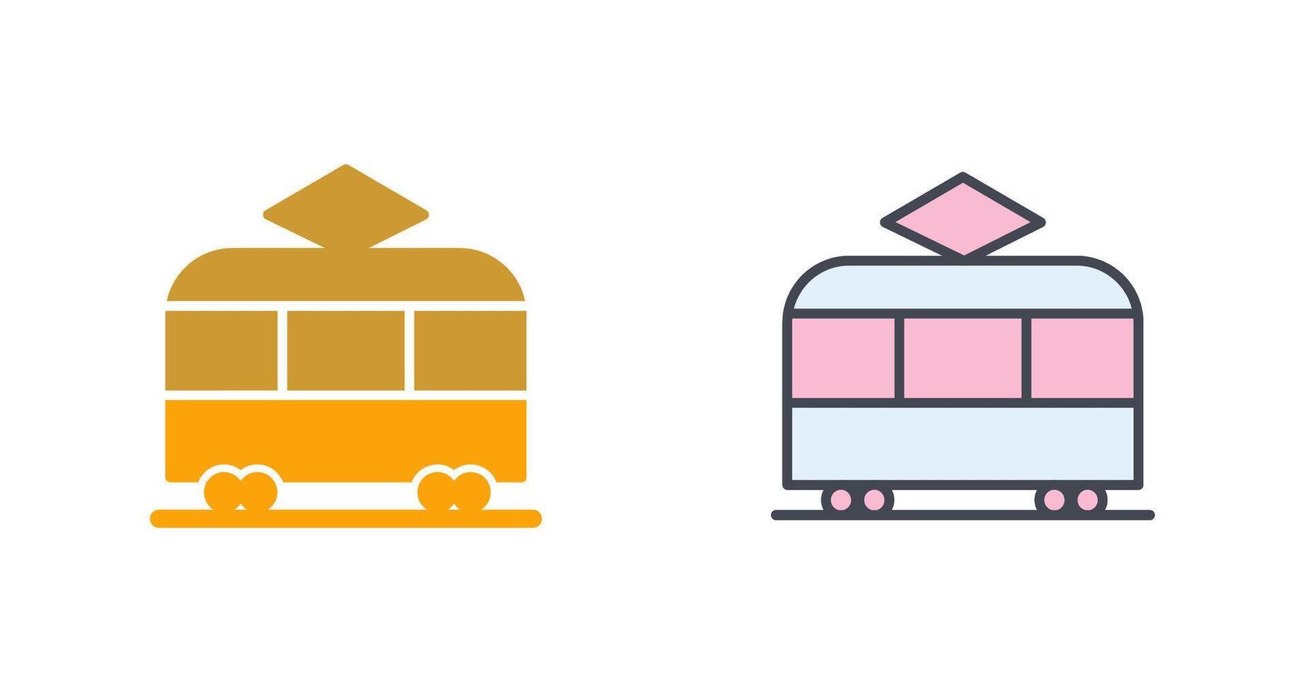 Tram Icon Design vector