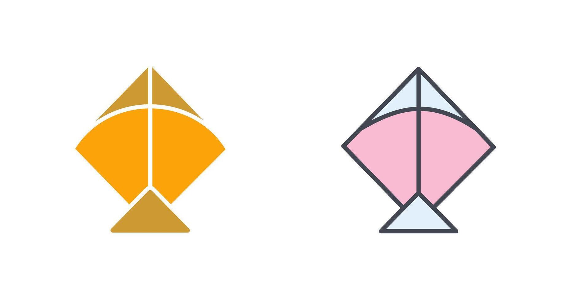 Kite Icon Design vector