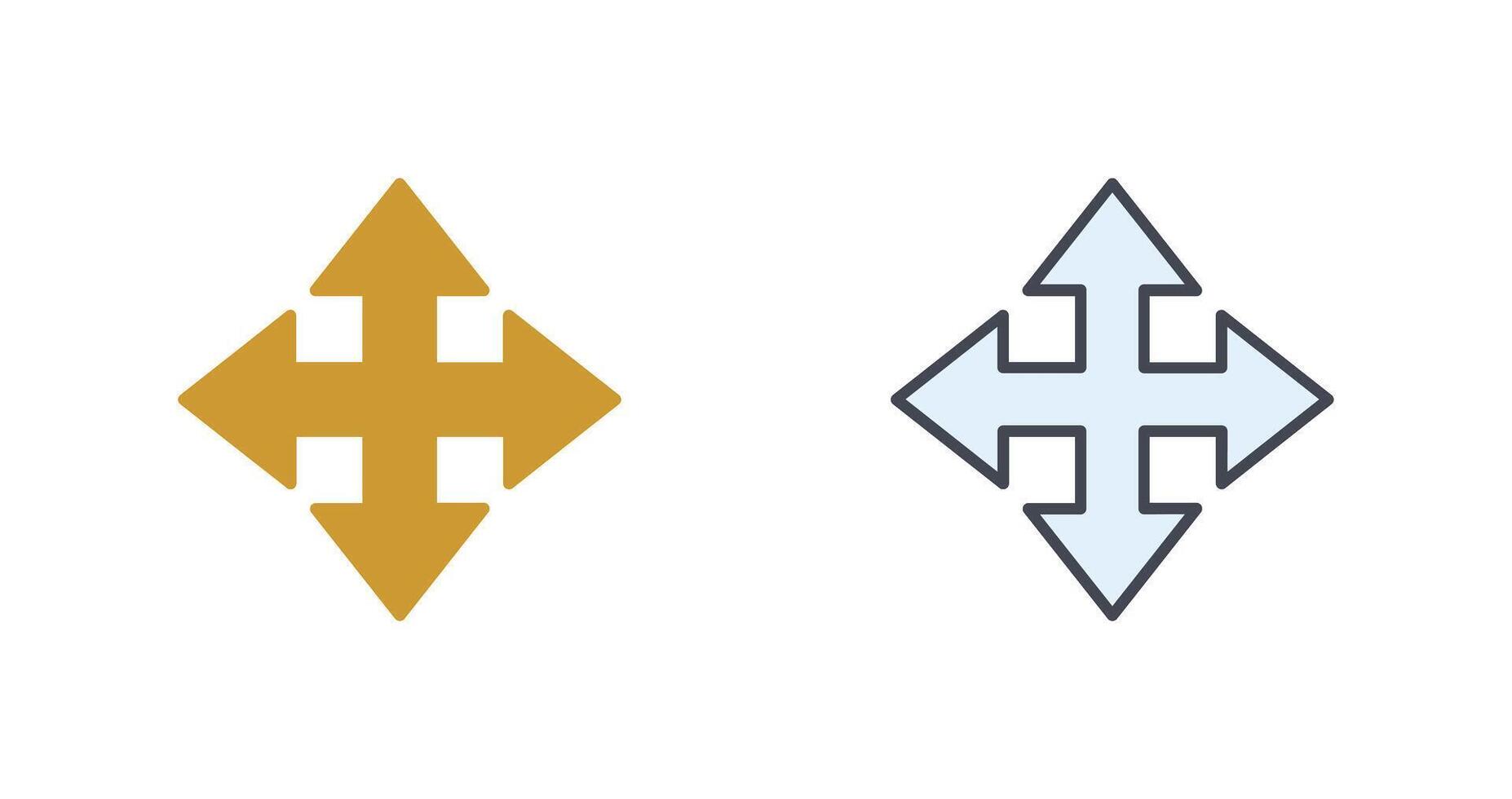 Move Arrow Icon Design vector