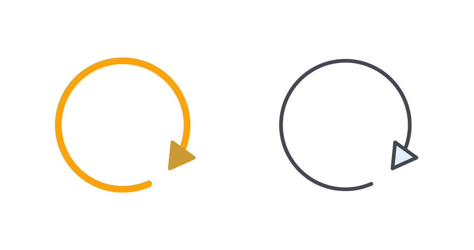 ciclo flecha icono diseño vector