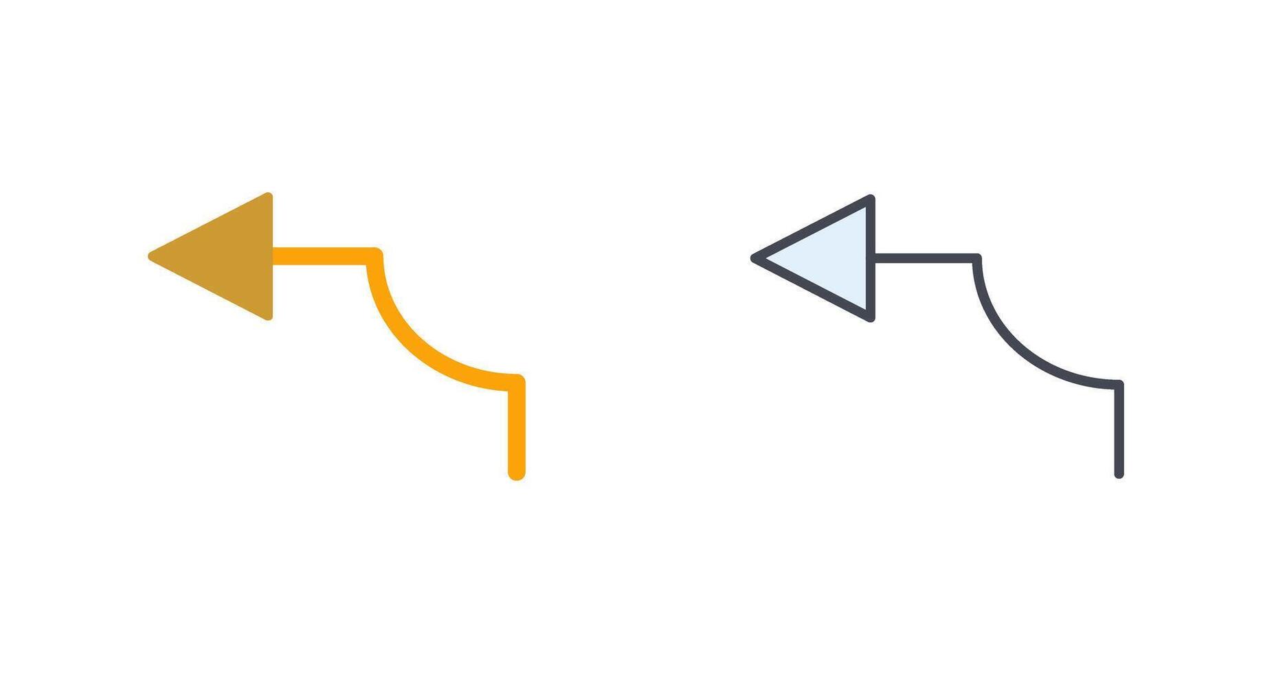 Arrow Pointing Left Icon Design vector
