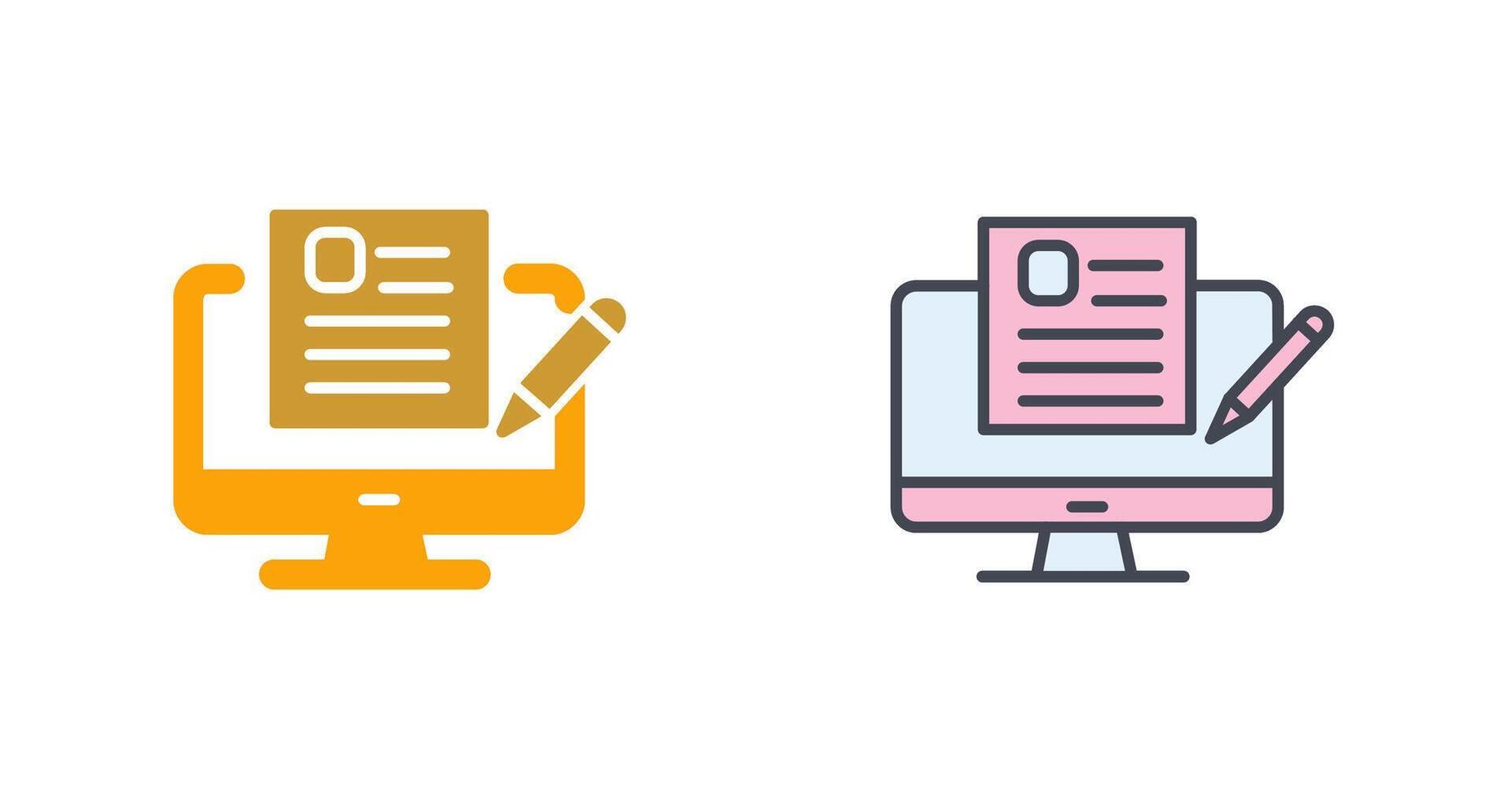 Blog Icon Design vector