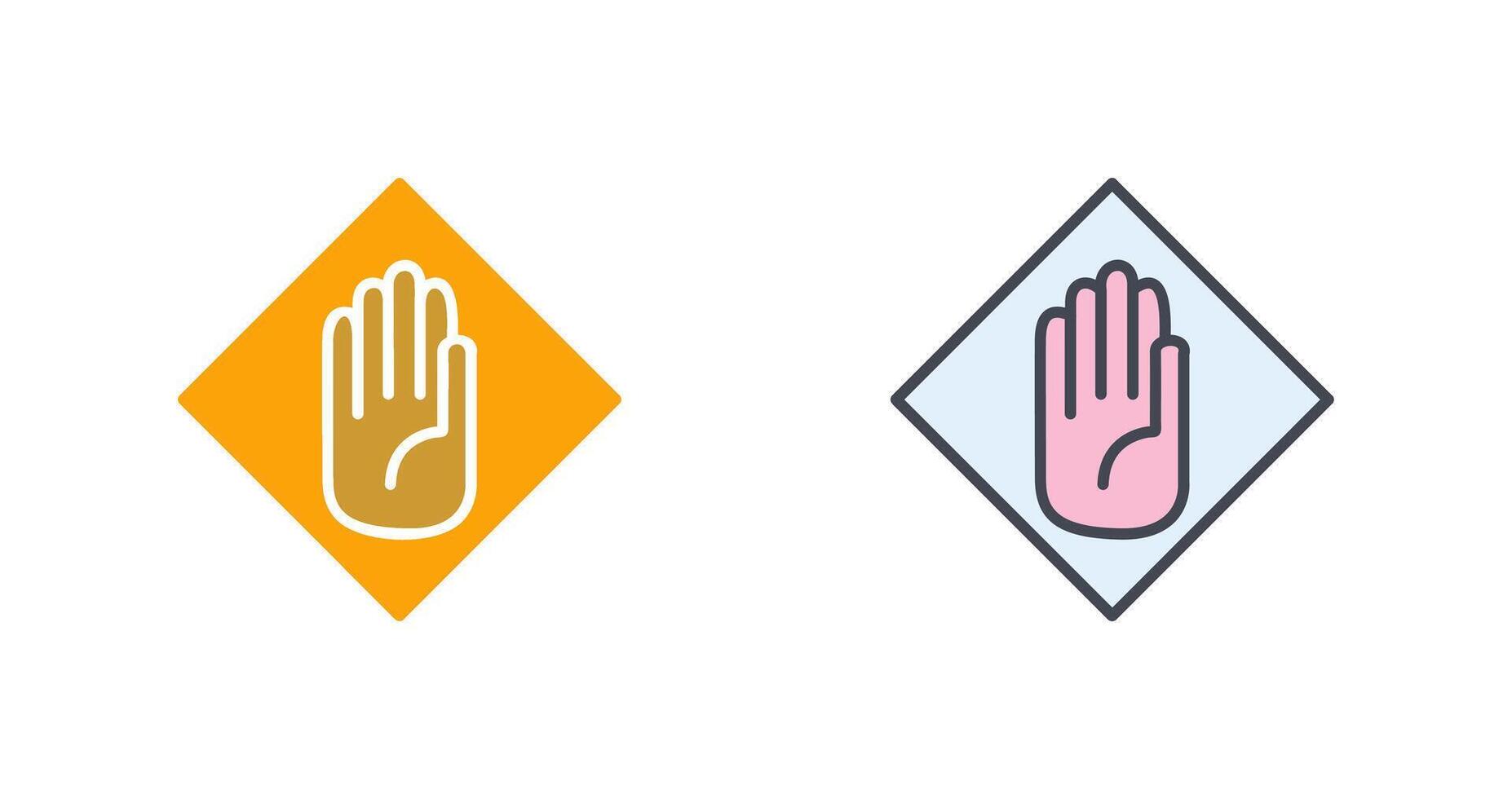 Halt Icon Design vector