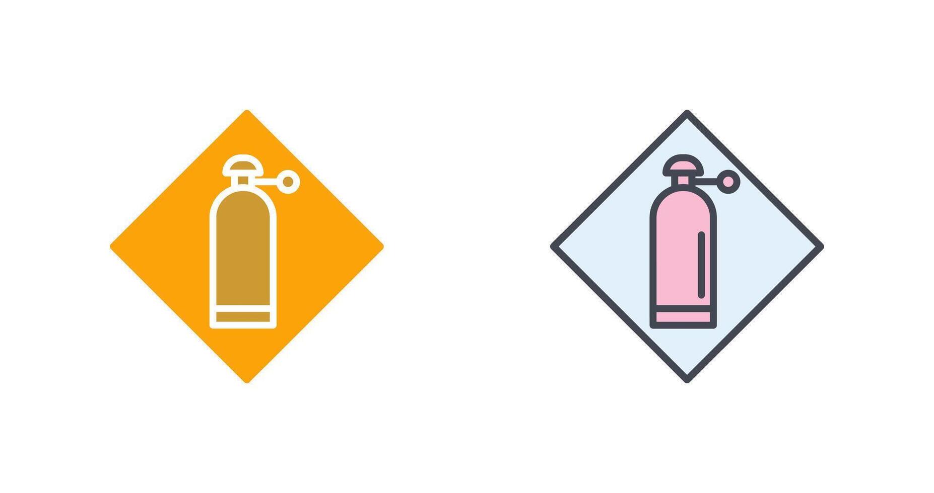 Pressurized Cylinder Icon Design vector