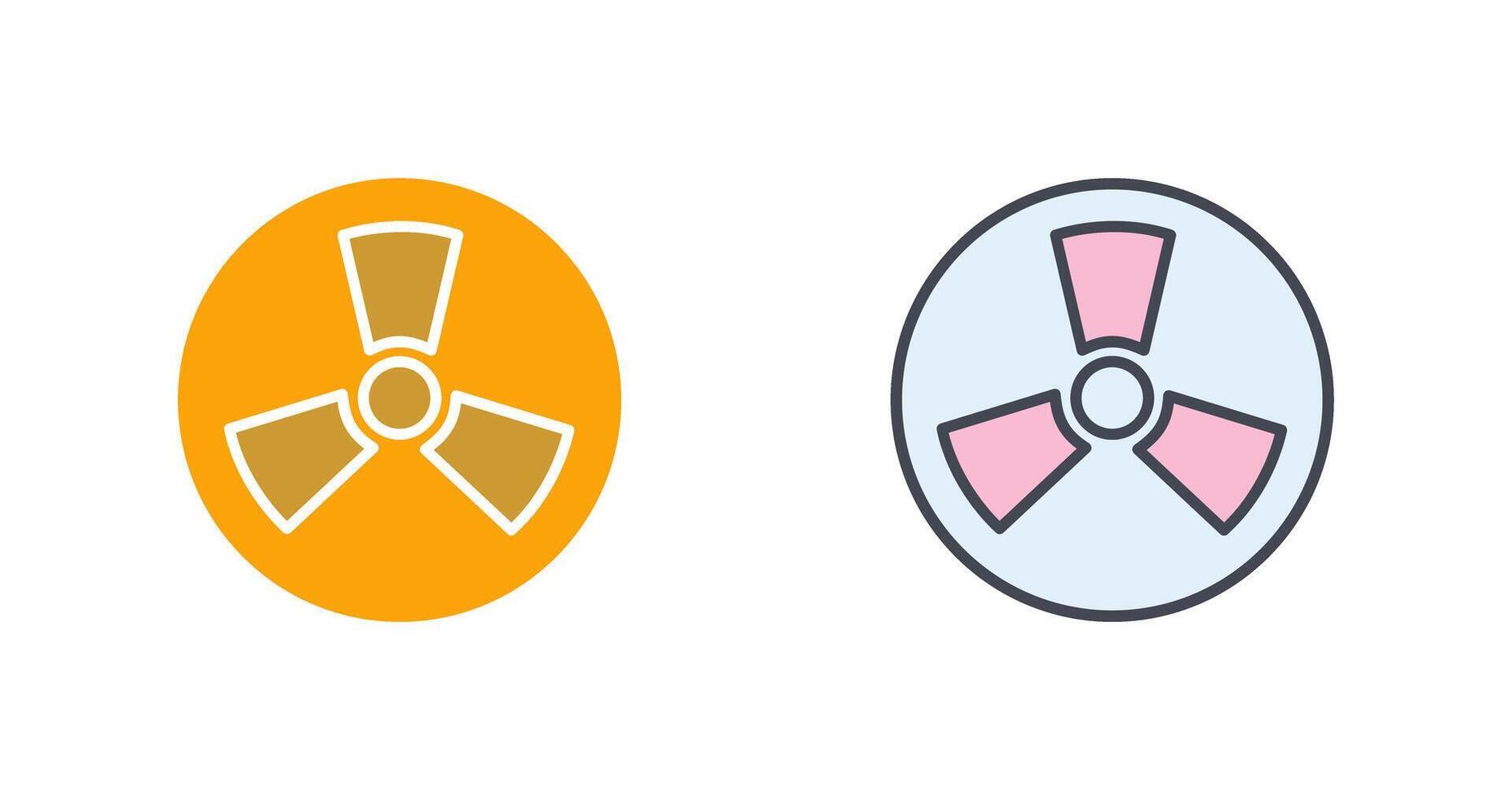 Radiation Icon Design vector