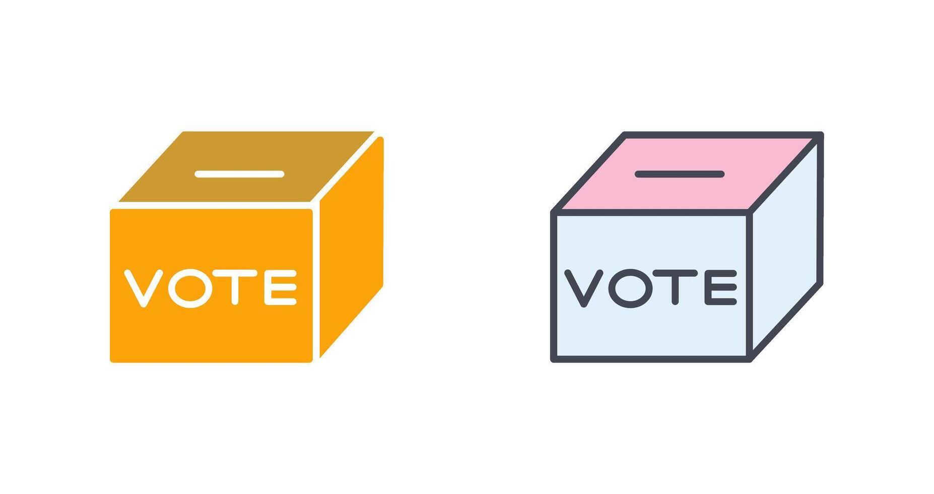 Ballot Box Icon Design vector