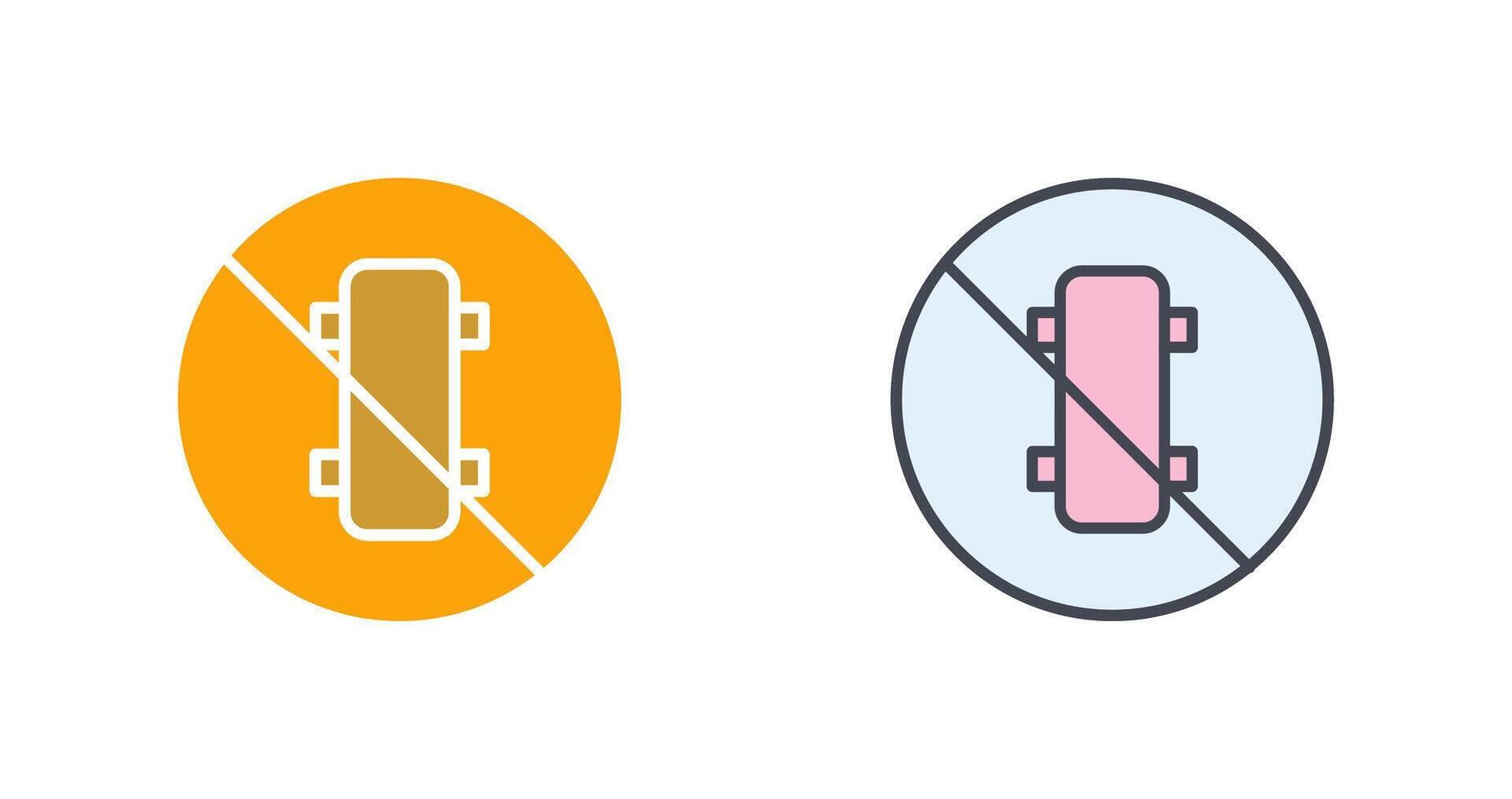 No Skating Icon Design vector