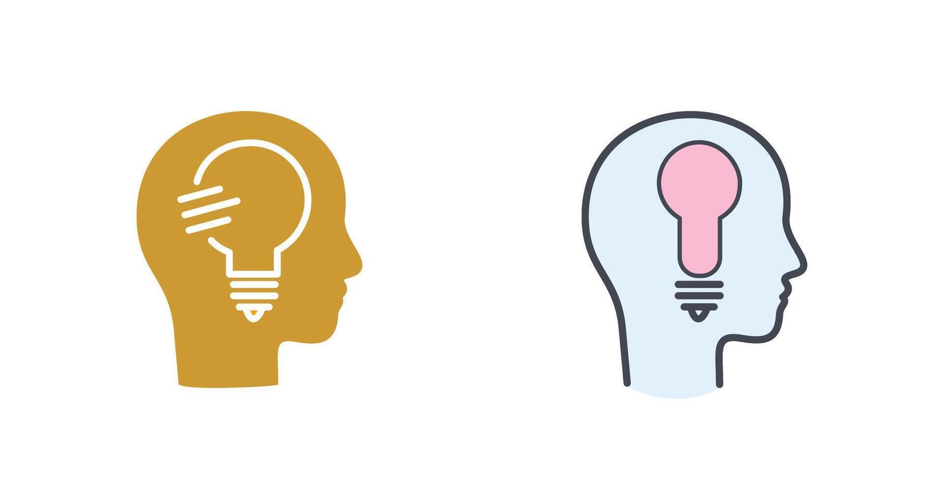 Thinking Icon Design vector