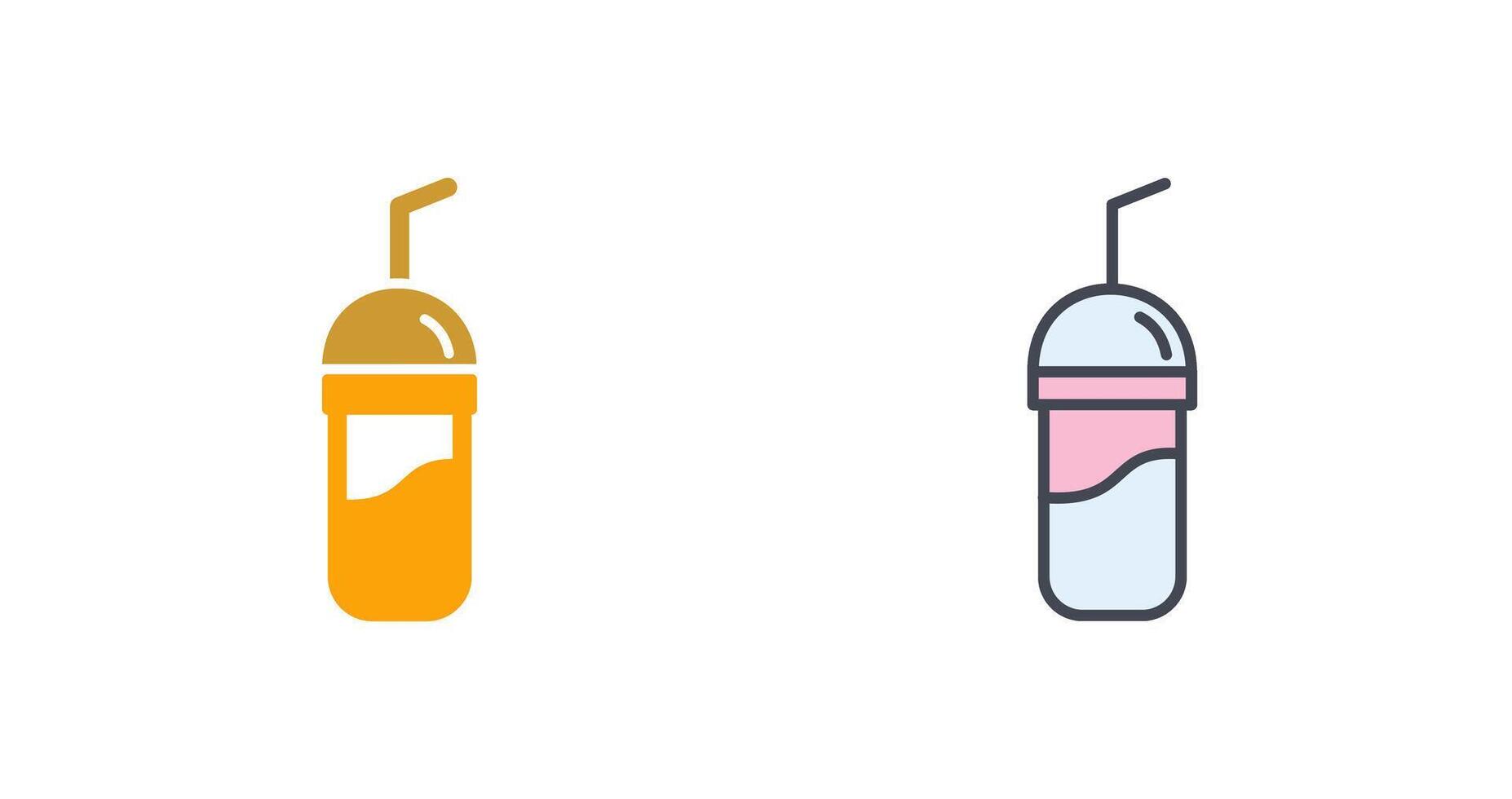 Chocolate Shake Icon Design vector