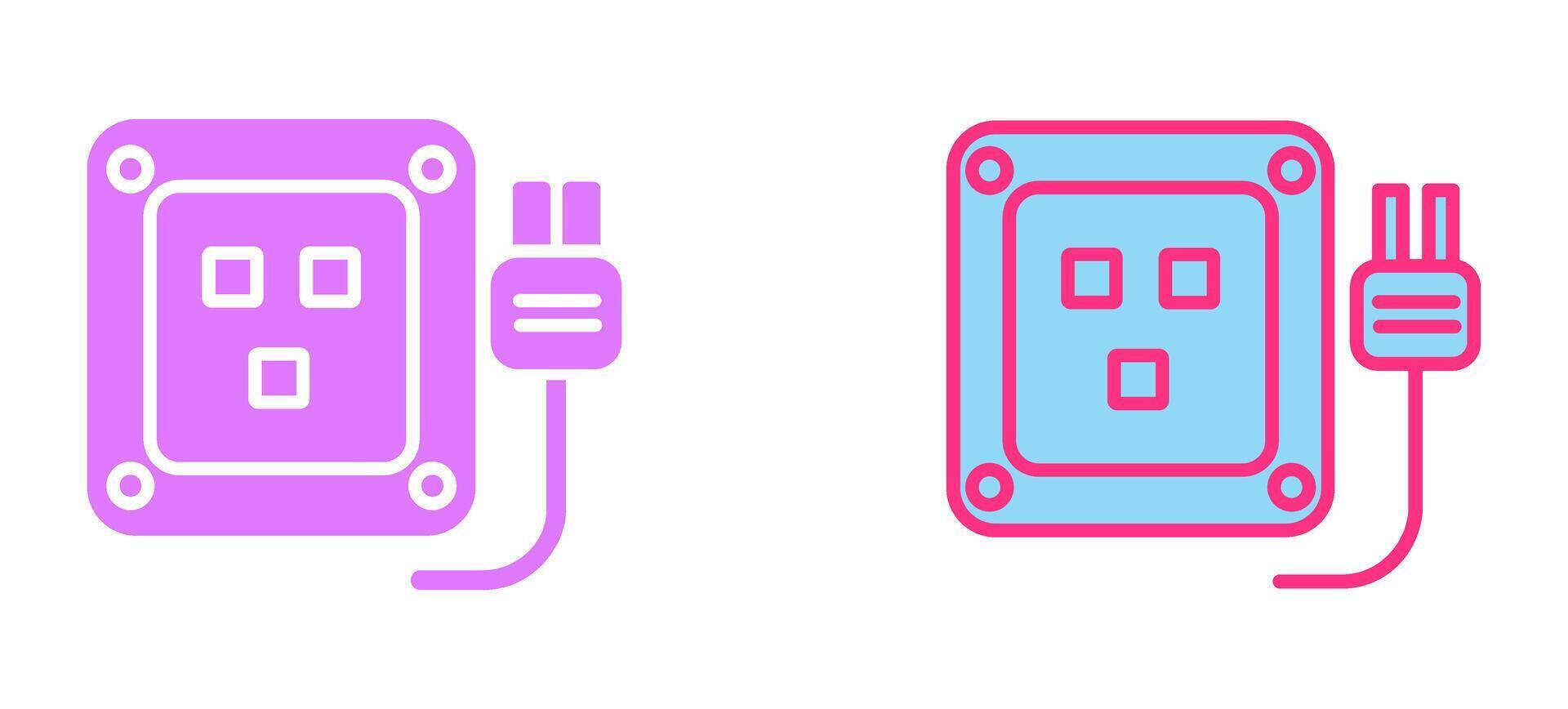 Socket Icon Design vector