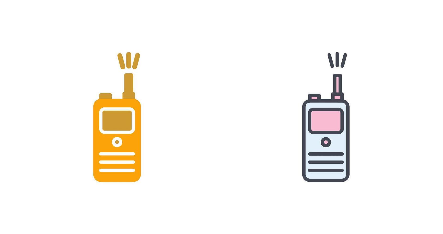 walkie película sonora icono diseño vector