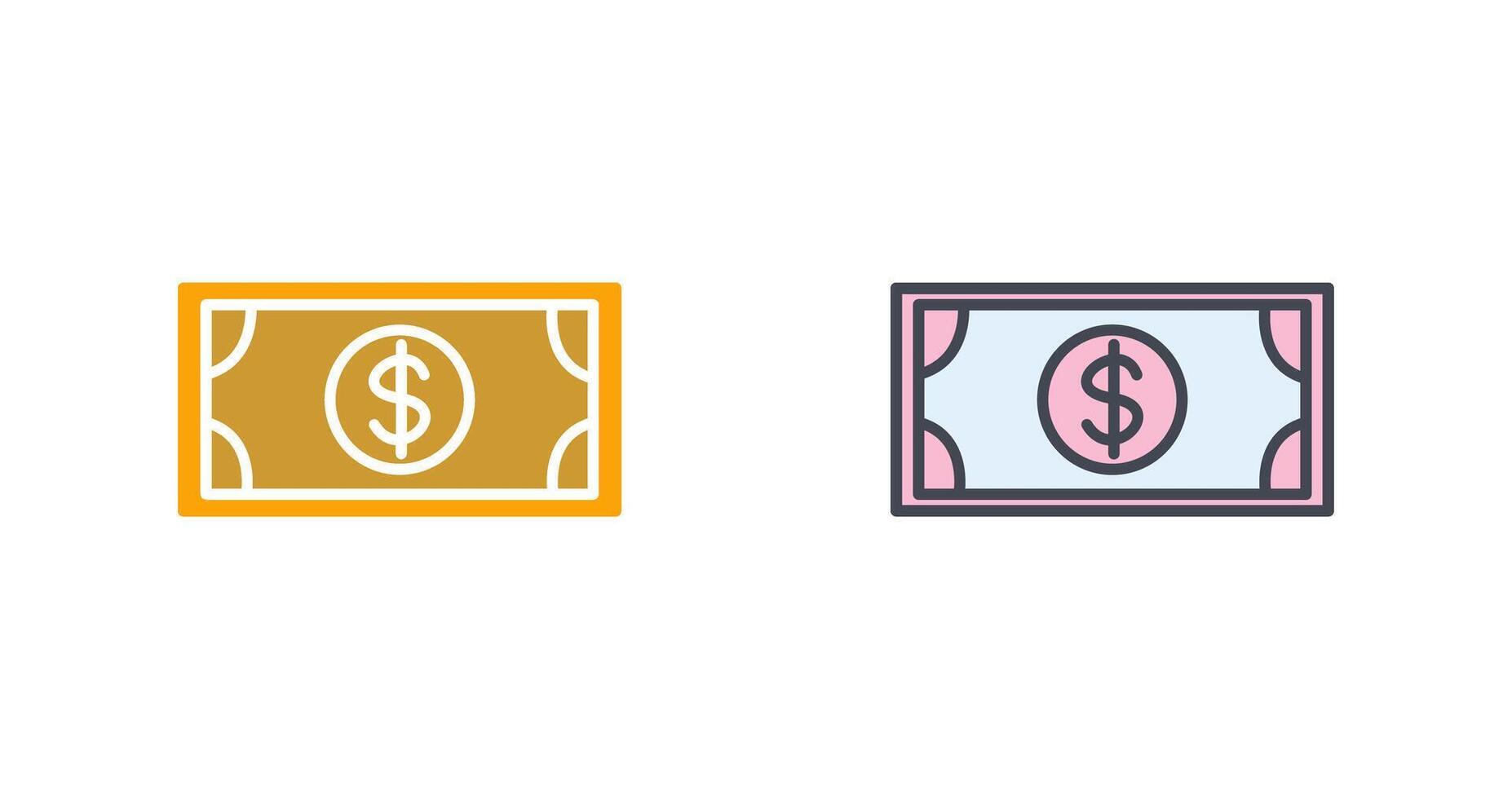 dólar cuenta icono diseño vector