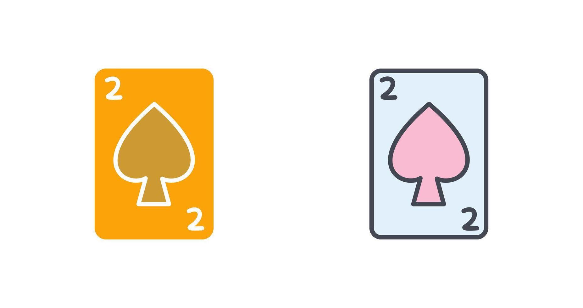 Spades Card Icon Design vector