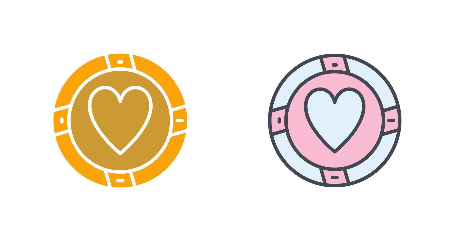 Casino Chips Icon Design vector