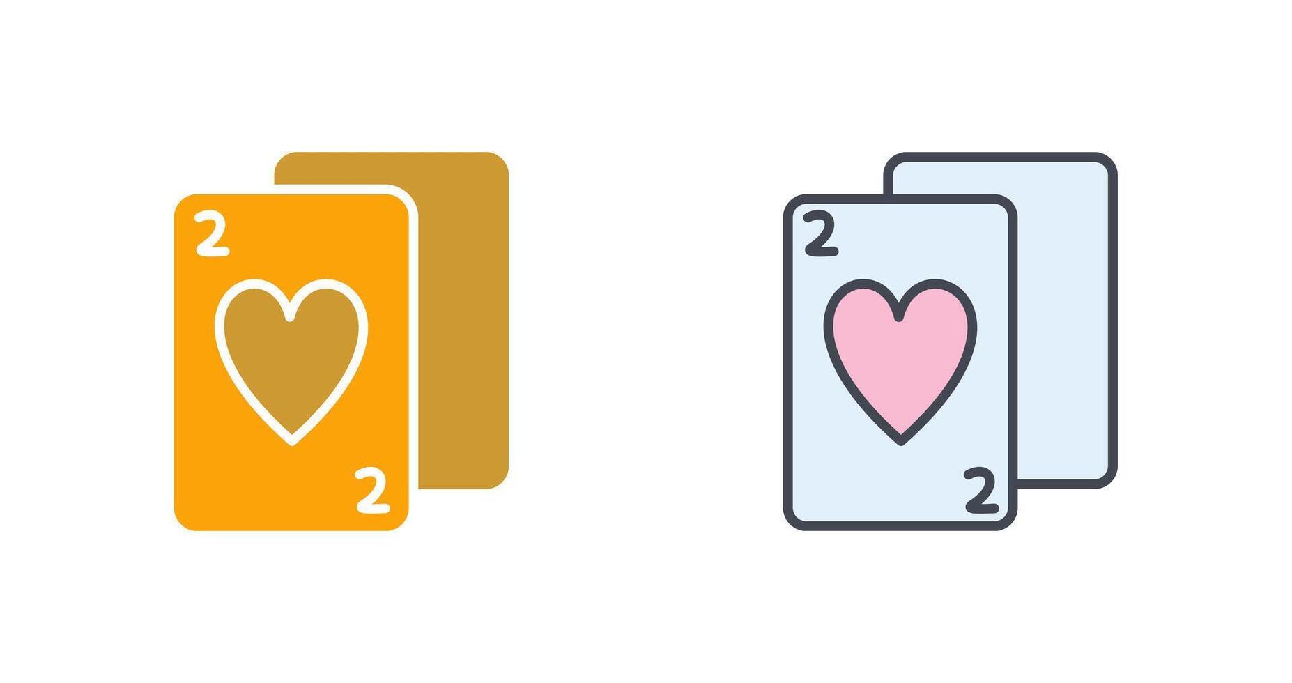 Playing Cards Icon Design vector