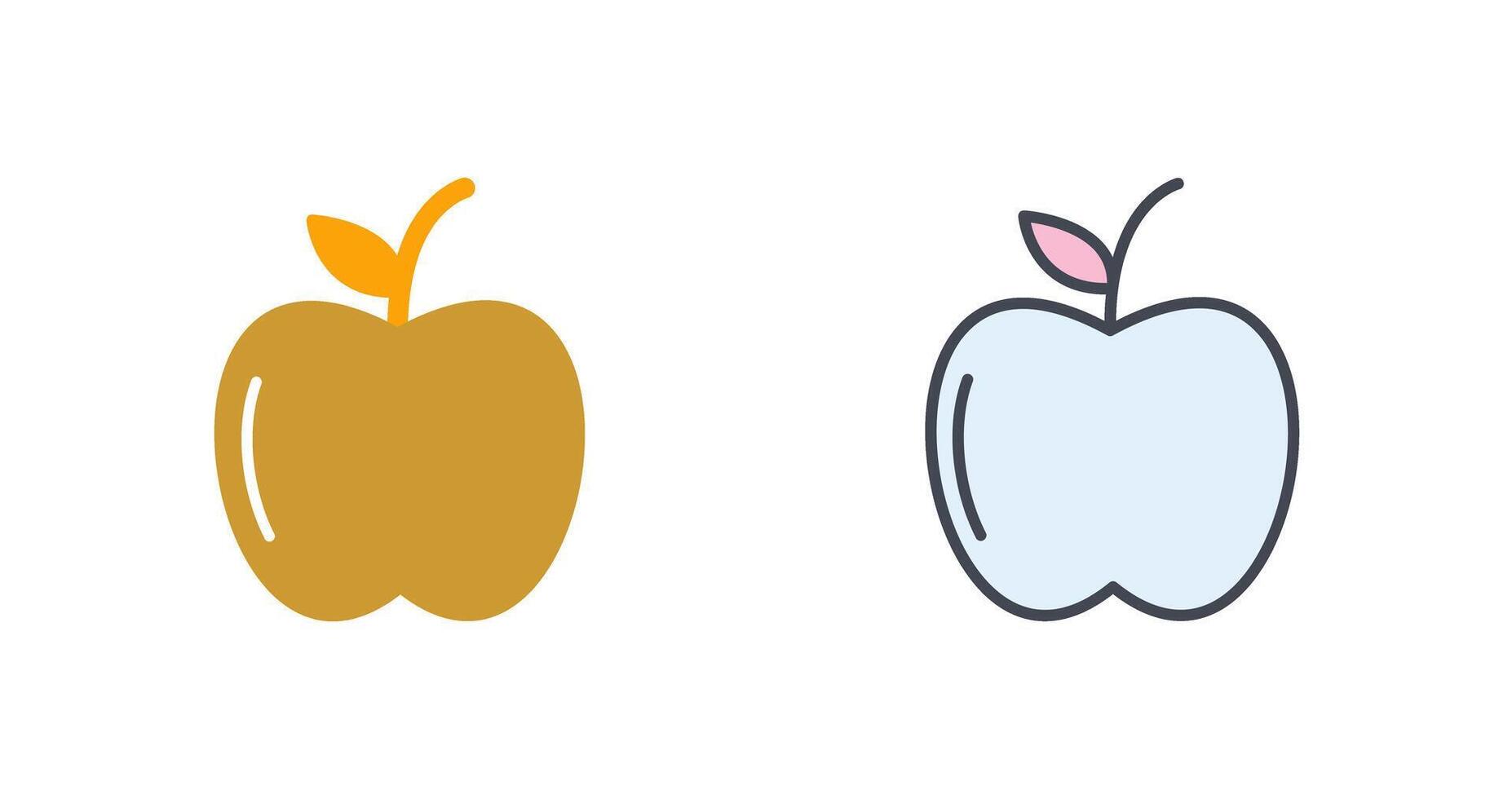 diseño de icono de manzanas vector