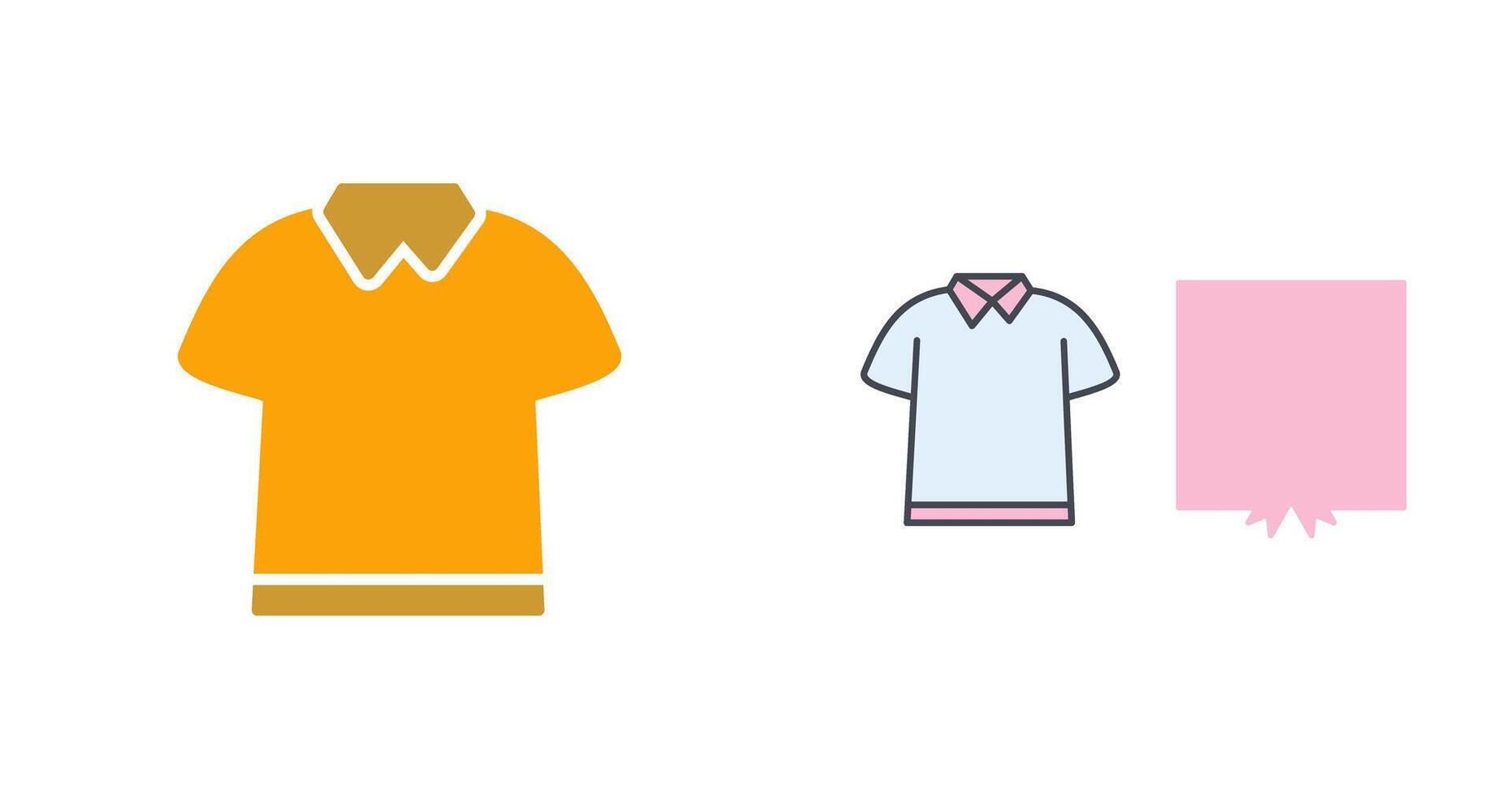 Polo Shirt Icon Design vector