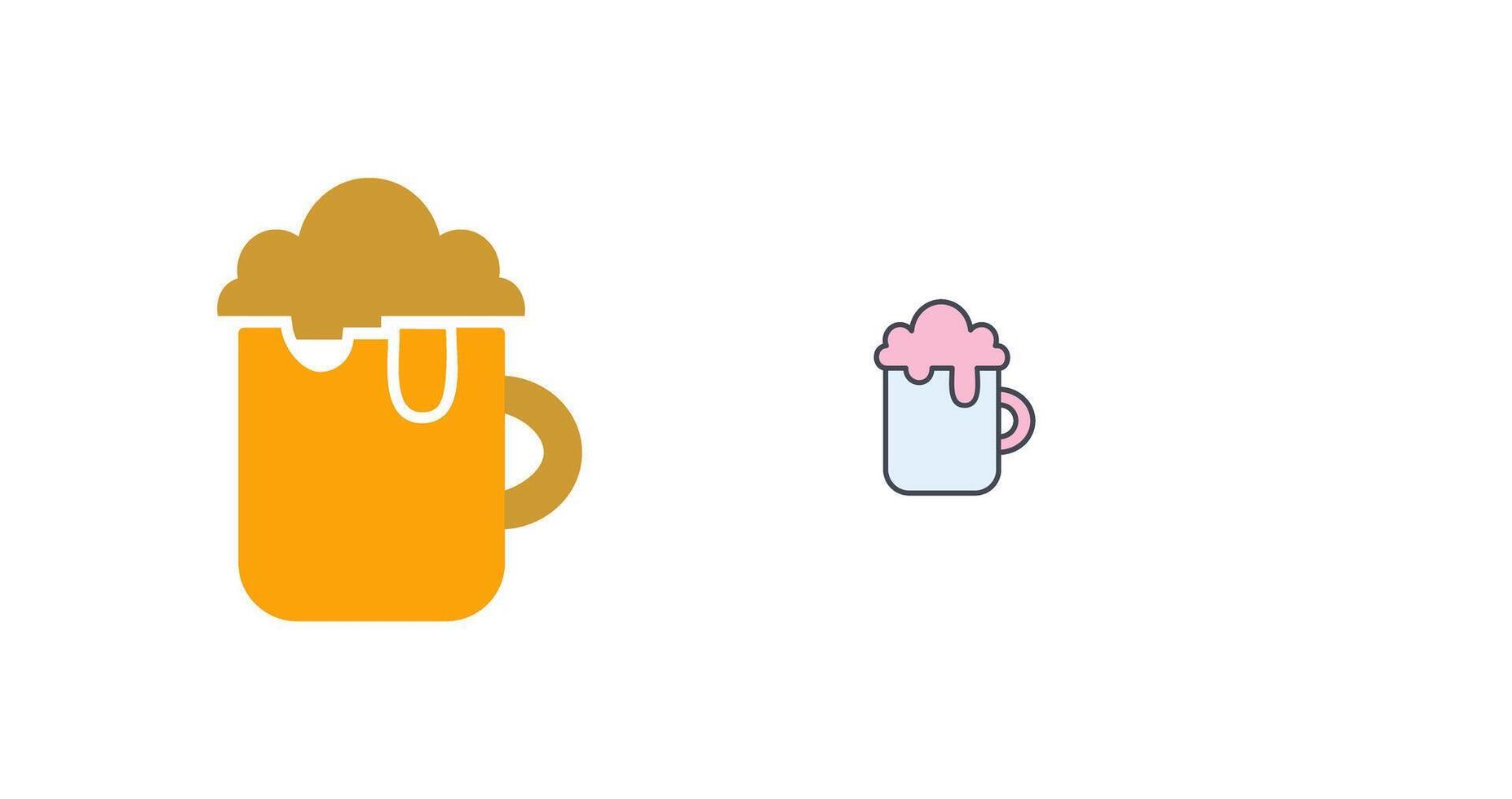 Pint of Beer Icon Design vector