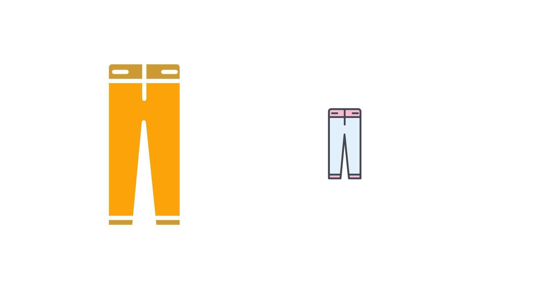 Mens Pants Icon Design vector