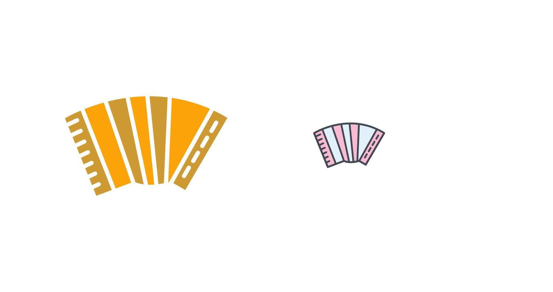 Accordion Icon Design vector