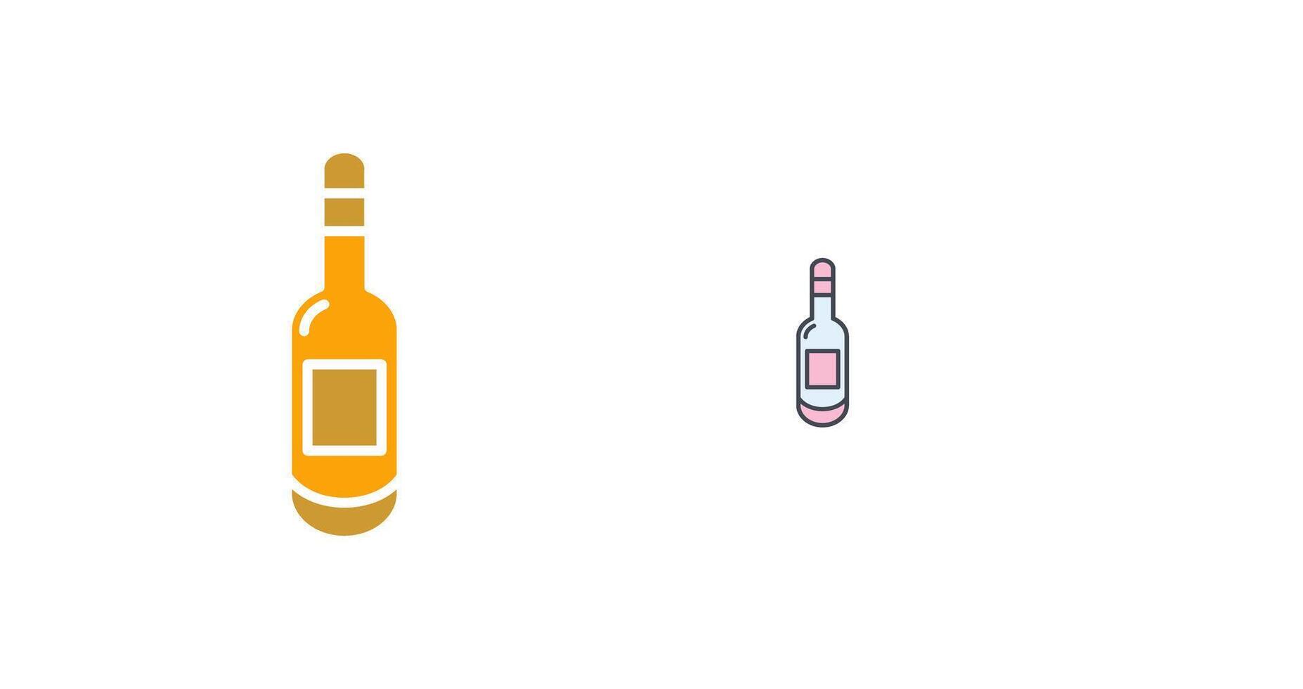 Beer Bottle II Icon Design vector