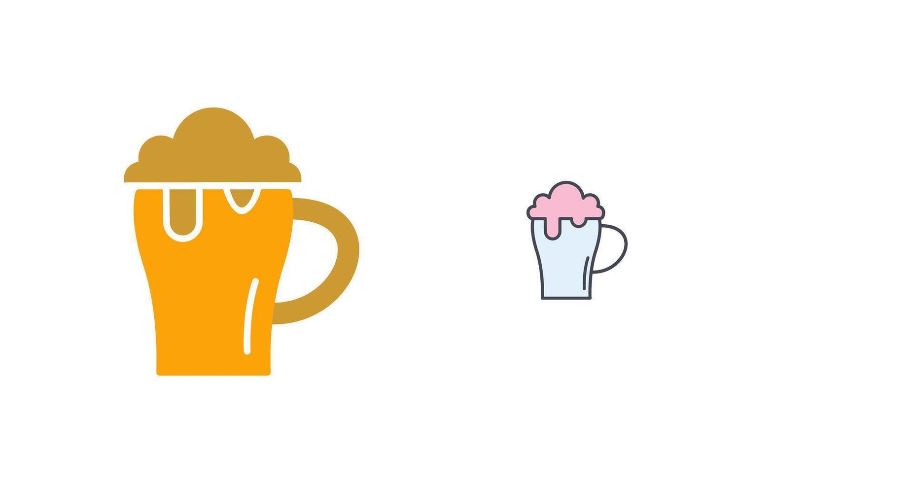 Beer Mug Icon Design vector