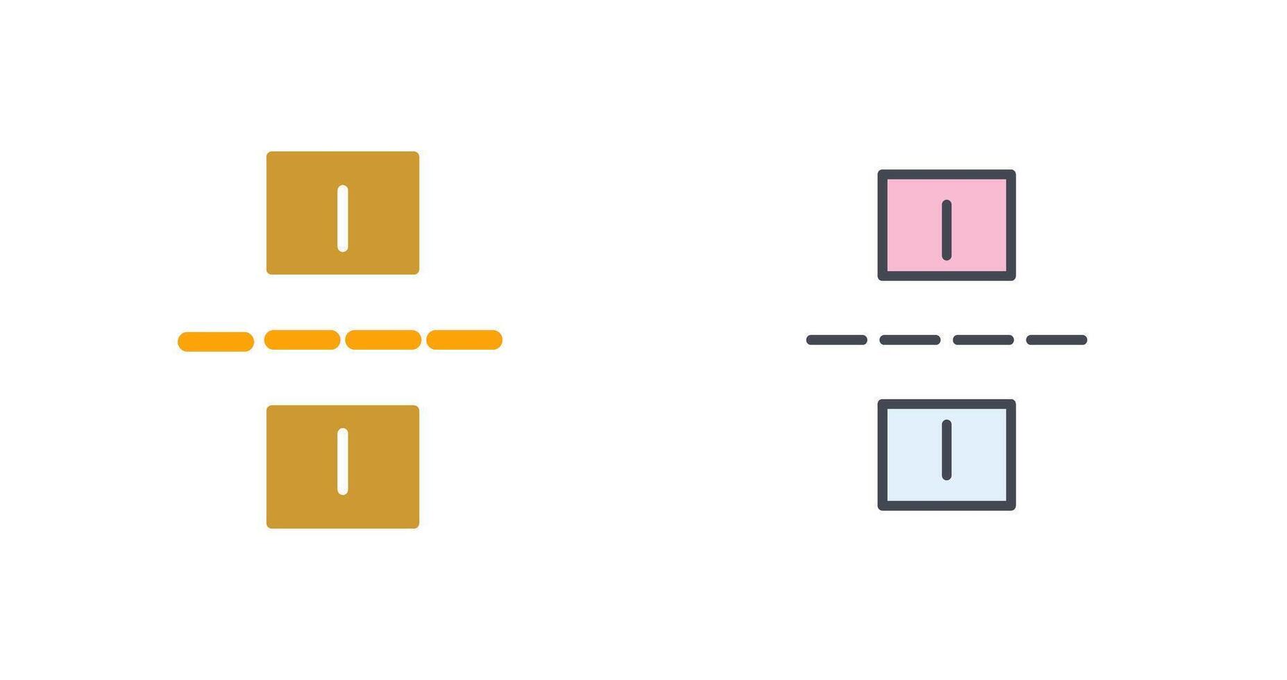 Linked Road Icon Design vector