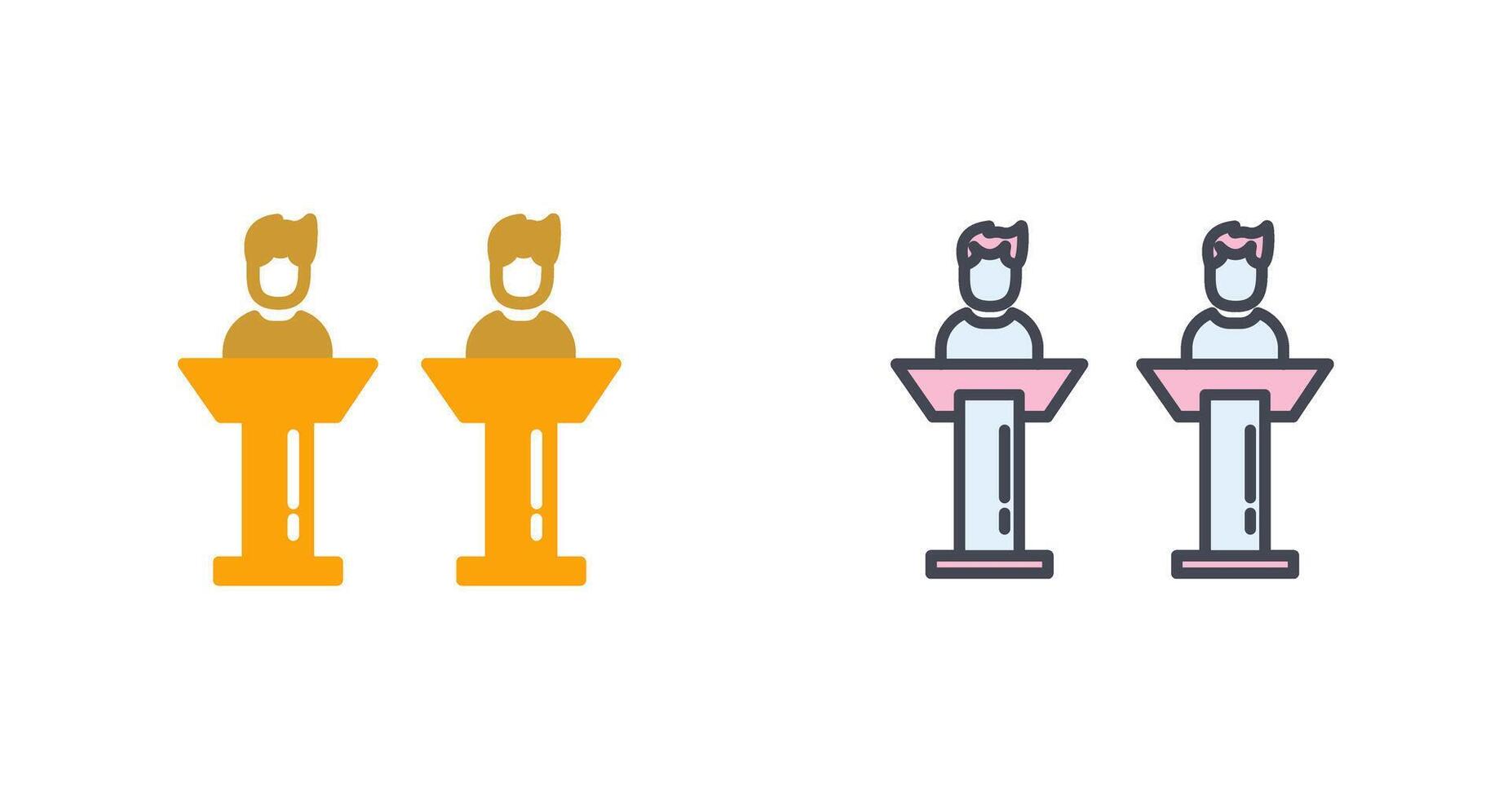 Debate Icon Design vector