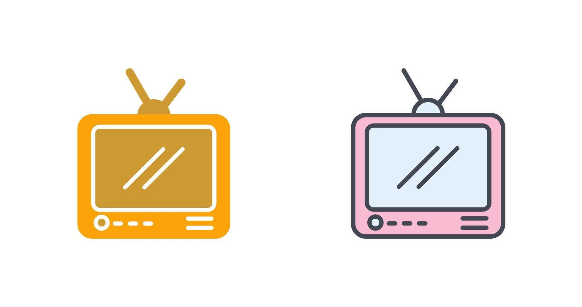 Television Broadcast Icon Design vector