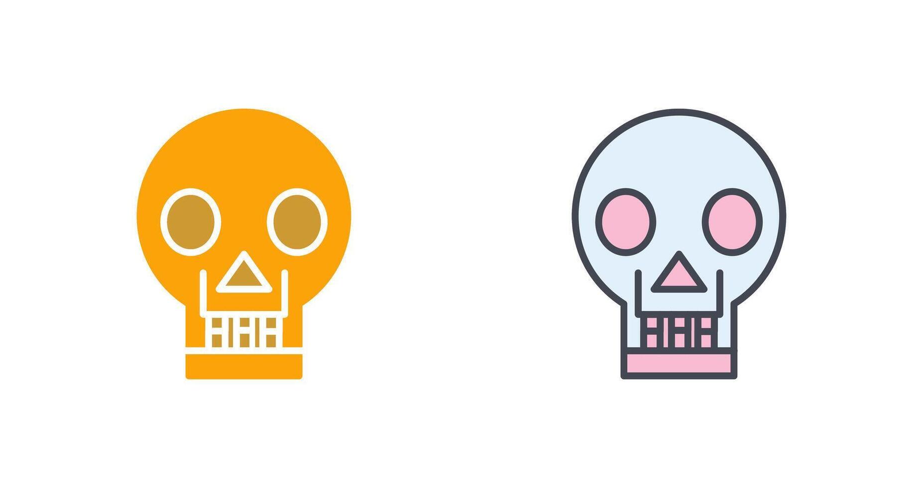 Skull X ray Icon Design vector