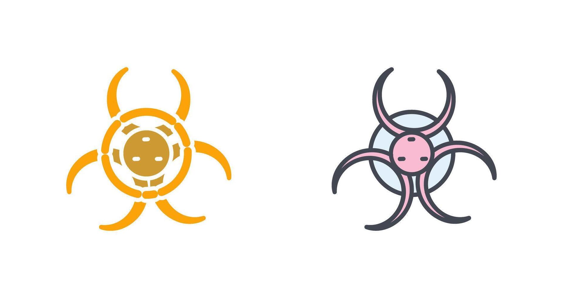 Biohazard Icon Design vector