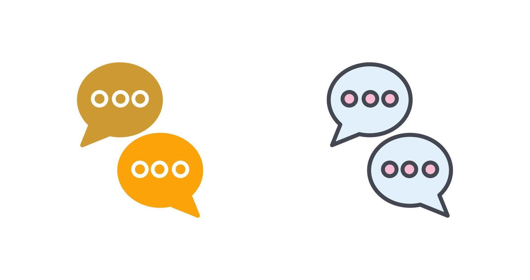 Chat Conversation Icon Design vector