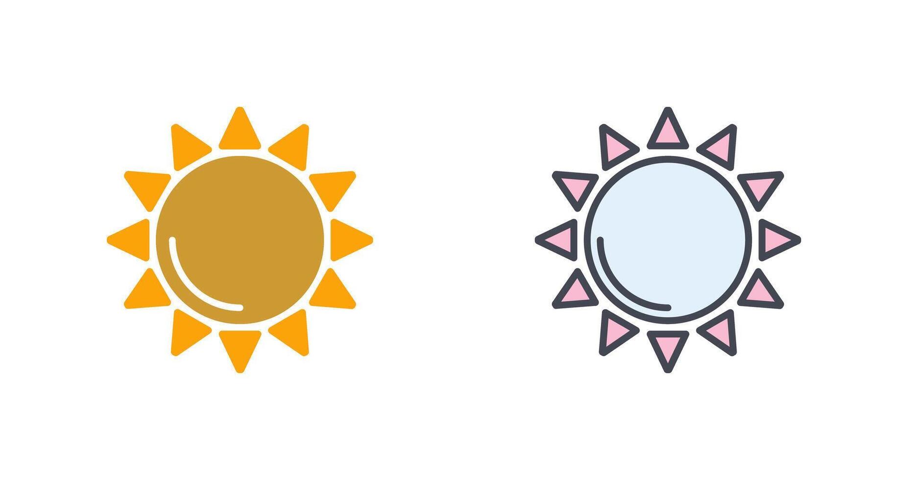 Sun Icon Design vector