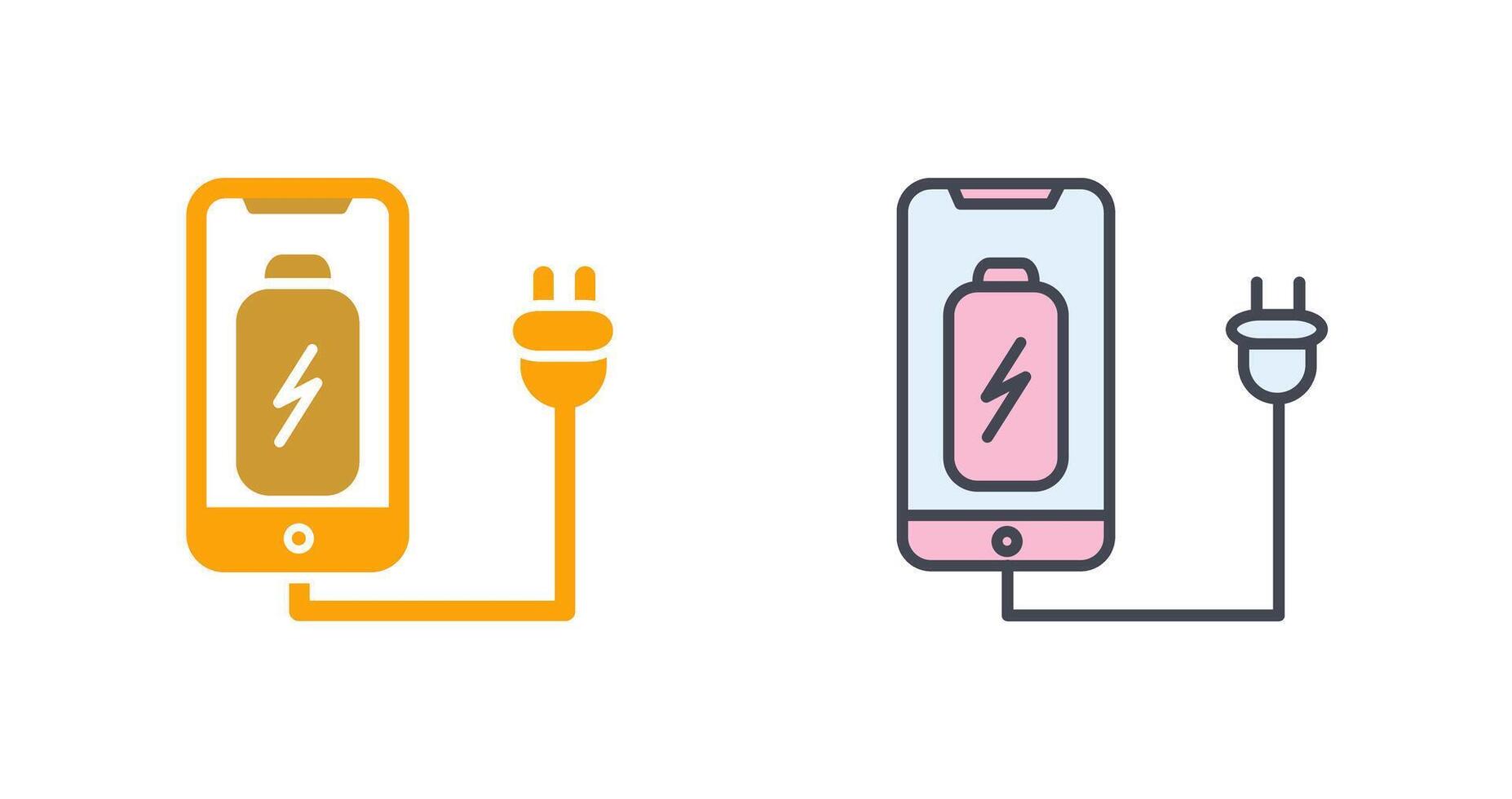 Cell and Plug Icon Design vector