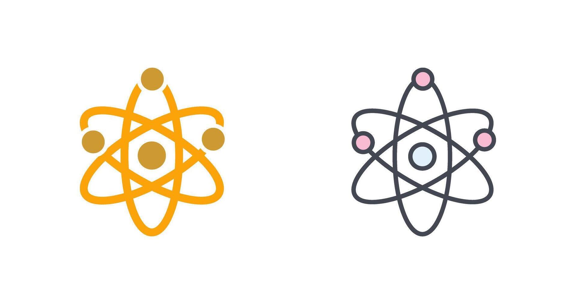 Atom Icon Design vector