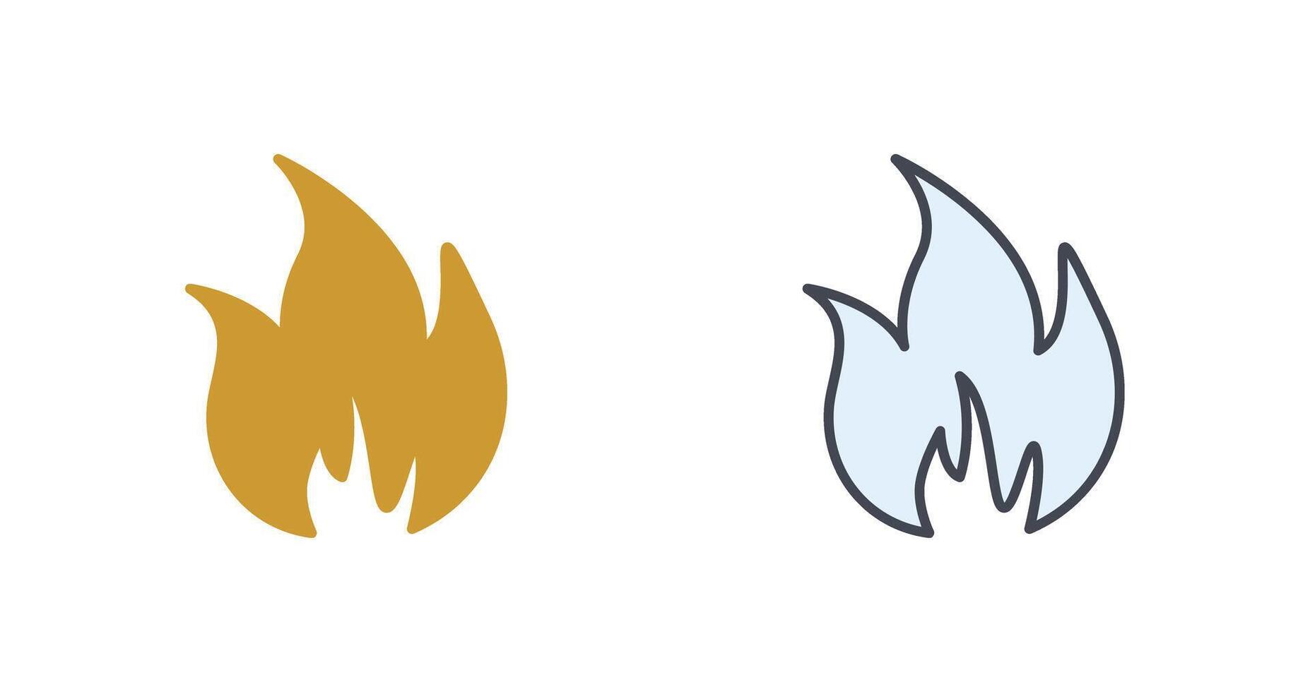 Flame Icon Design vector