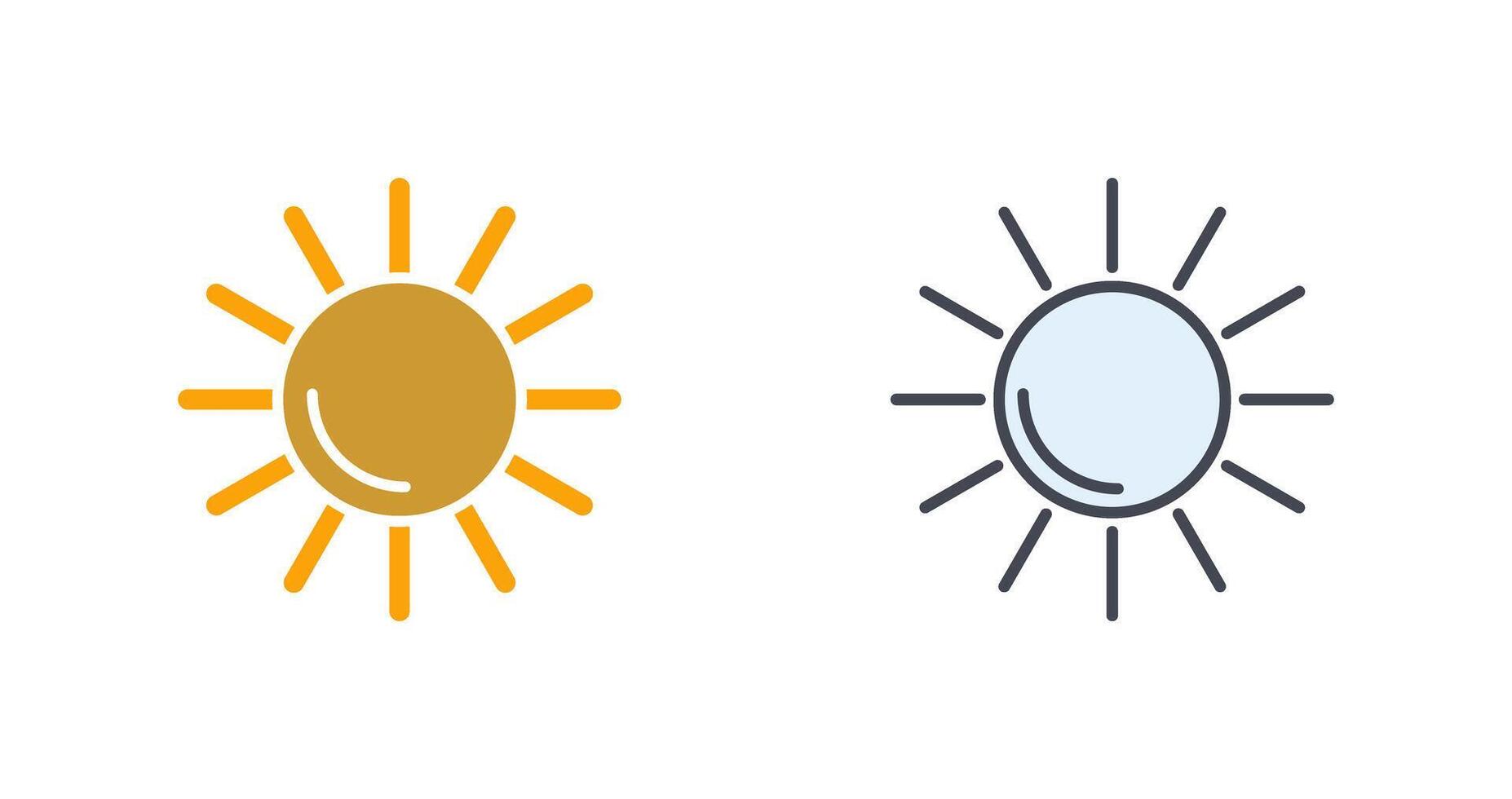 Sun Icon Design vector