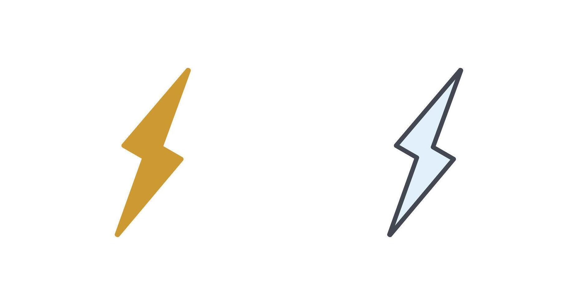 Lightning II Icon Design vector