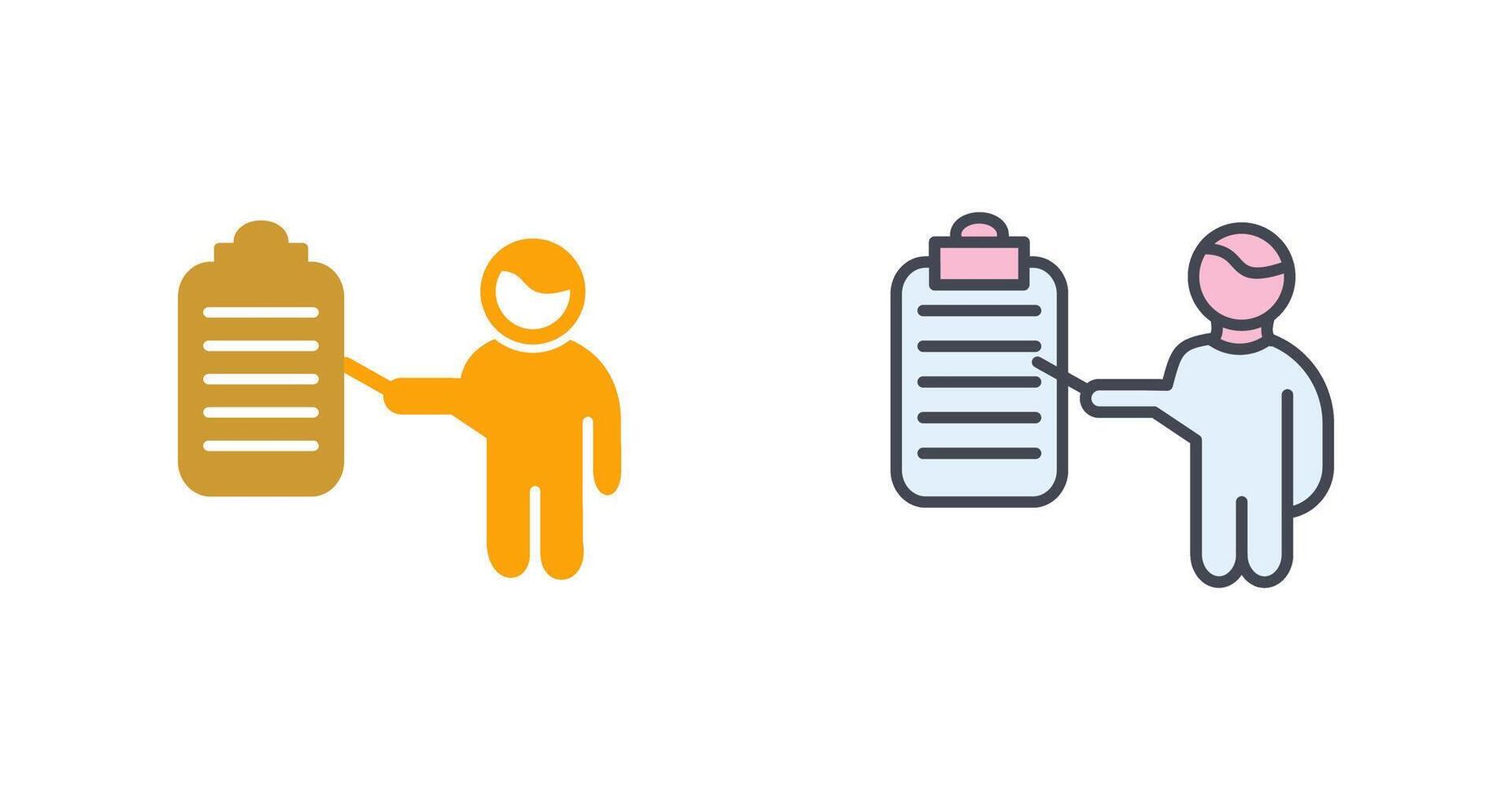 Male Presenter Icon Design vector