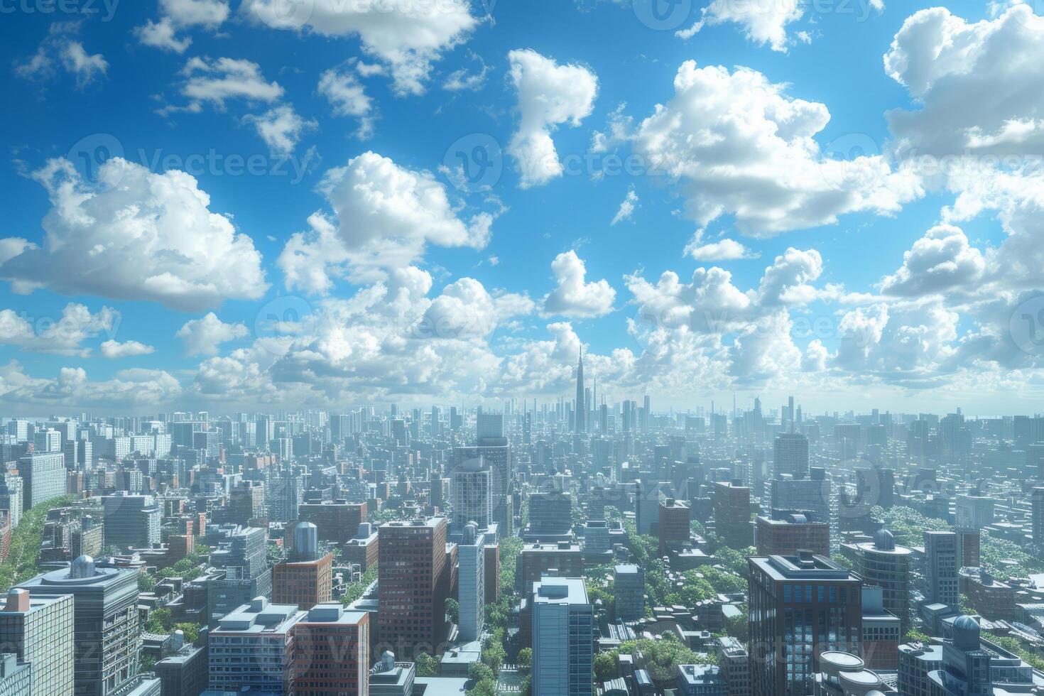 Cityscape View Under Blue Sky on Sunny Day photo