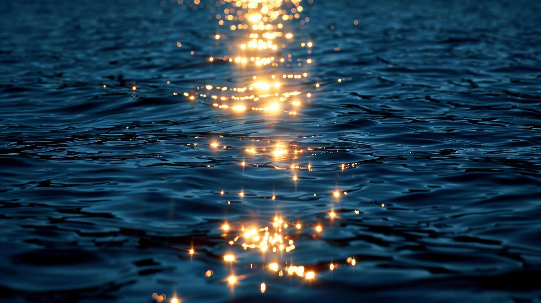 AI generated Sun Setting Over Ocean photo