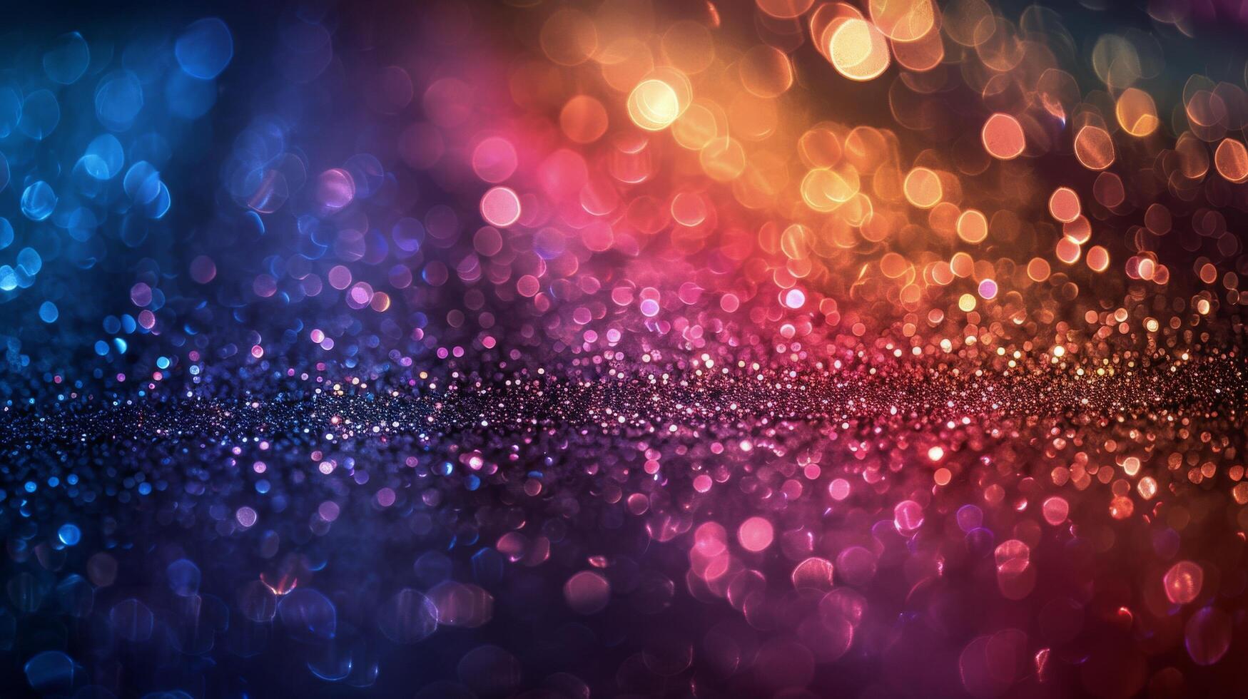 AI generated Abstract Blurred Colorful Lights on Dark Background photo