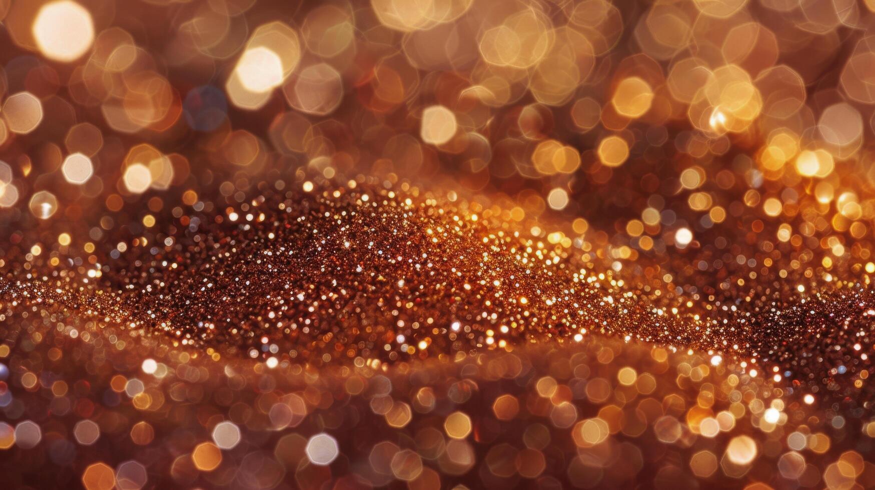 AI generated Shimmering Gold Glitter Blur photo