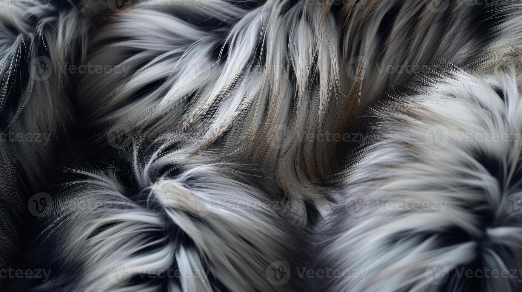 AI generated A close look at the intricate details of abstract fur. Generative AI photo